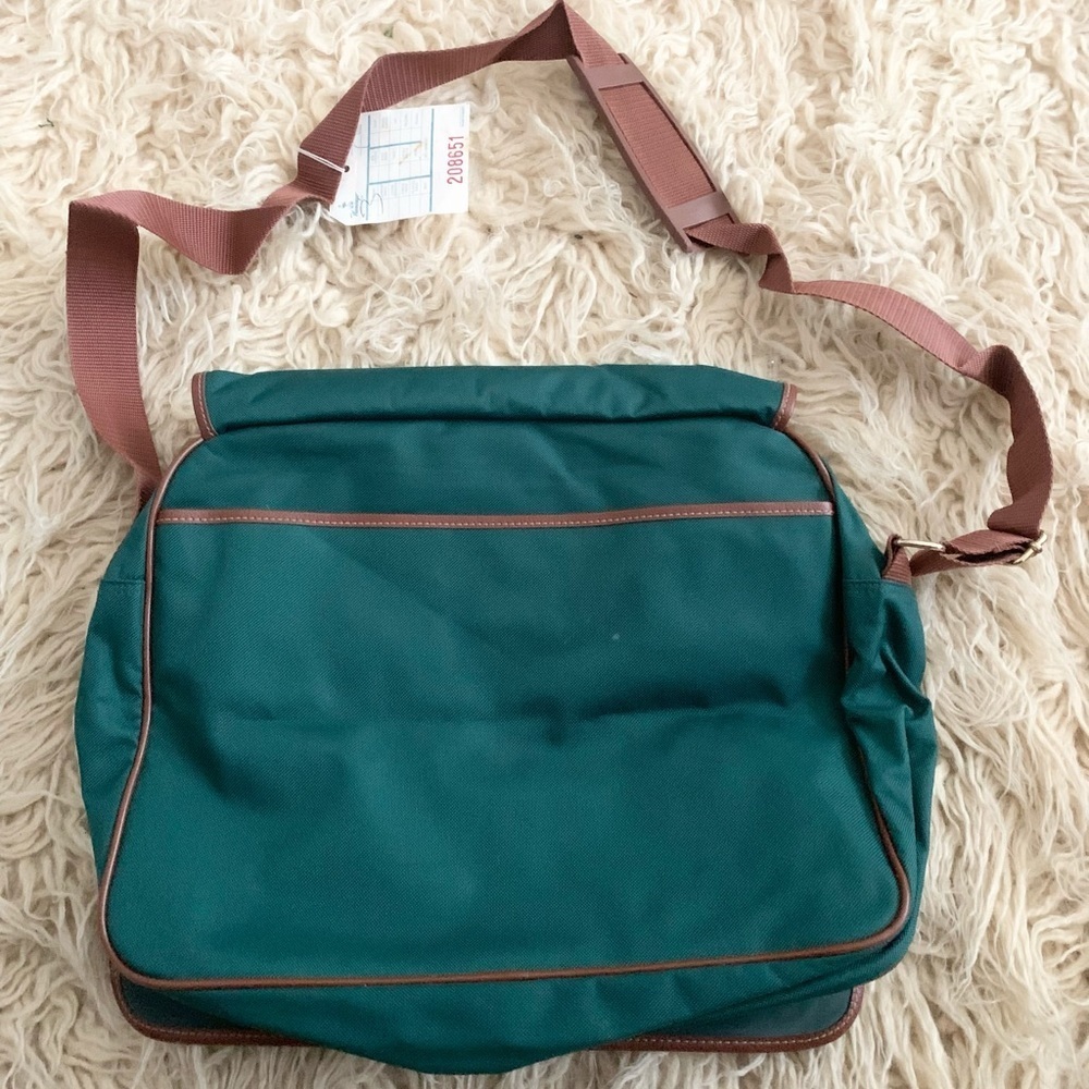 Green Brown Book Bag New With Tags NWT - Picture 3 of 7